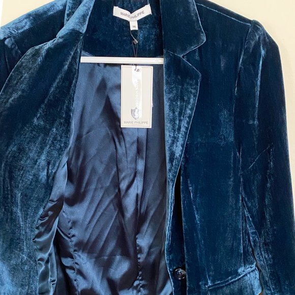 MARIE PHILIPPE NWT WOMEN BLAZER IN GREEN SIZE EU36 - Picture 3 of 5